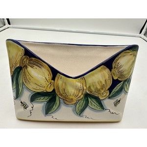 Deruta Italy Pottery Mail Planter/Letter Holder 9 x 6 x 4 Bees Signed Fratelli